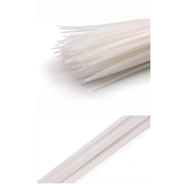 Plastic 4*150mm 104kpa Self Locking Nylon Cable Zip Ties White Black