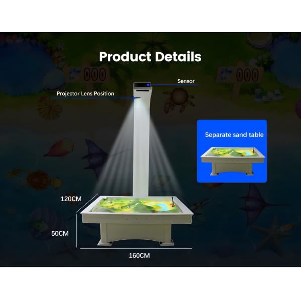 AR Interactive Sandbox with 5 Games and 3600 Lumens Projector