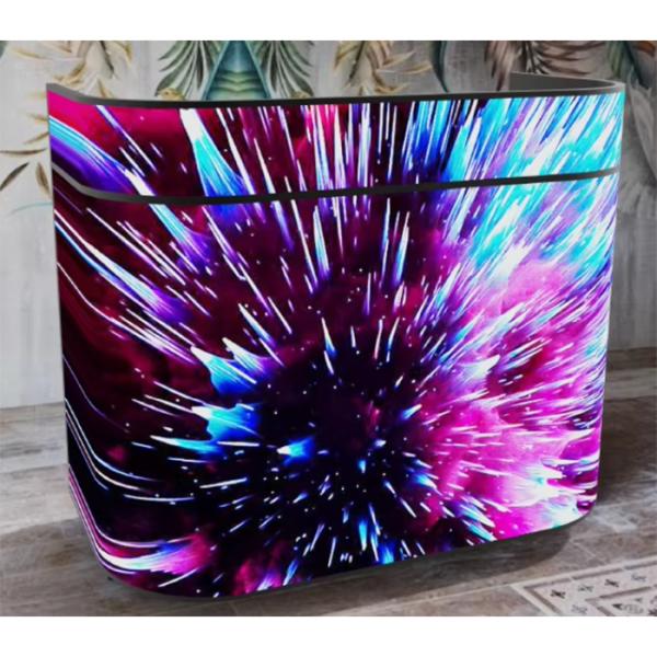 Cabinet table display  Elliptical edge Curved led display table
