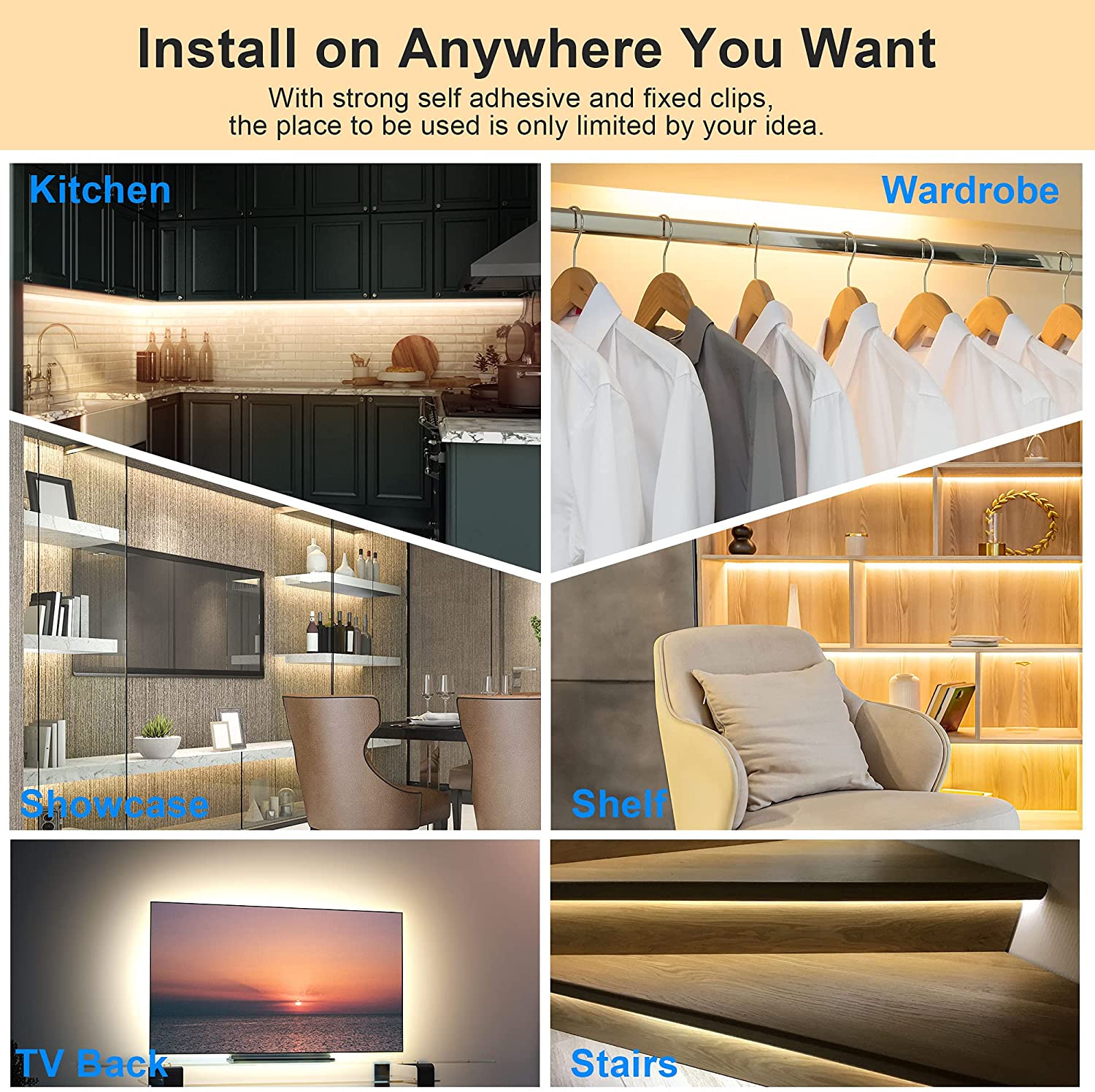 High Quality Anodized LED Strip Aluminium Profile with Customized Length for Surface & Recessed Mounted Installation