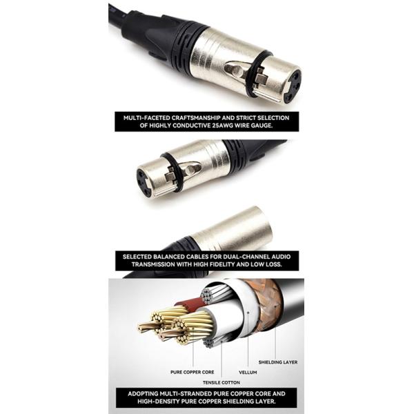Ângulo direito 00 5 Pin Male To XLR 3 Pin Female For Z CAM E2 de Lemo do cabo audio da câmera