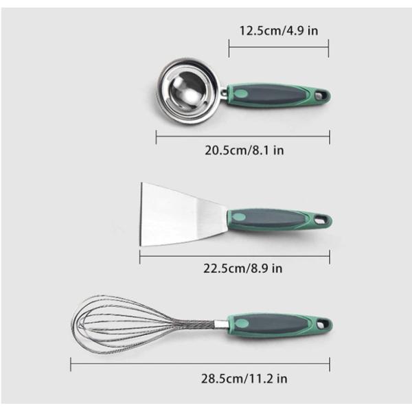 Utensilios de cocinar inoxidables miniatura Multiapplication ergonómico