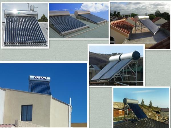 Stainless Steel Low Pressure Solar Water Heater from with Optional Magnesium Rod