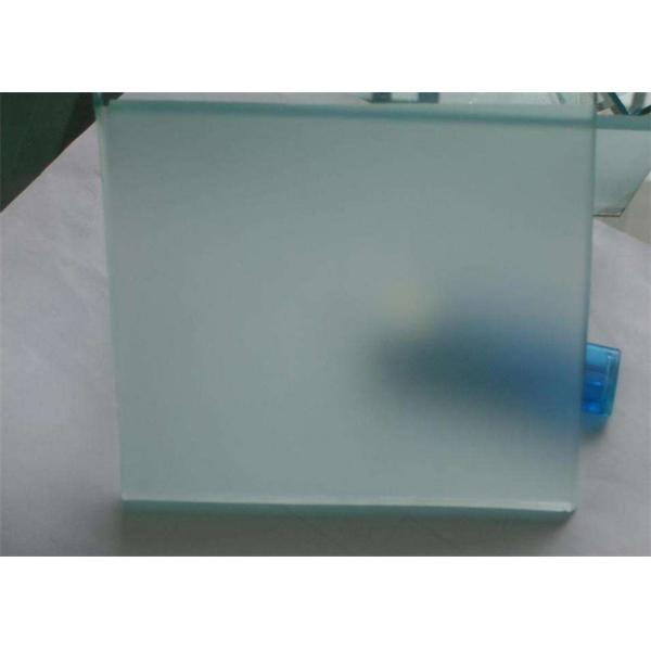 Sandblasted Frosted Glass Sheets 8mm Thickness Acid Etched Frosted Glass Translucent