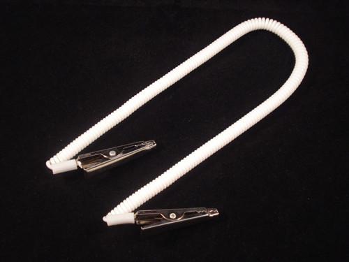 Crocodile dental stretchy cord plastic patient napkin bib clips white/black w/custom logo