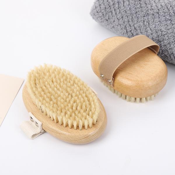 Сухой Exfoliating ливень силикона задний бамбуковый чистит деревянное щеткой