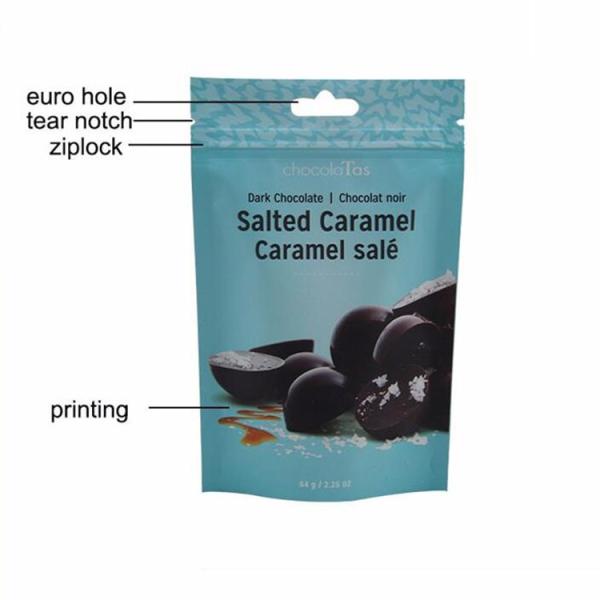 Custom printed food grade k snack custom plastic pouch packaging food packing bag