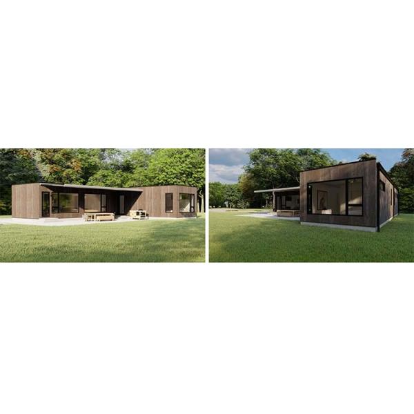Prefab роскошные современные студии сада со светлыми наборами дома железного каркаса