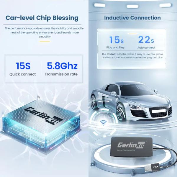 CCPA Multimedia Wireless Android Auto Carplay USB Dongle For Android 4.4+ Head Unit