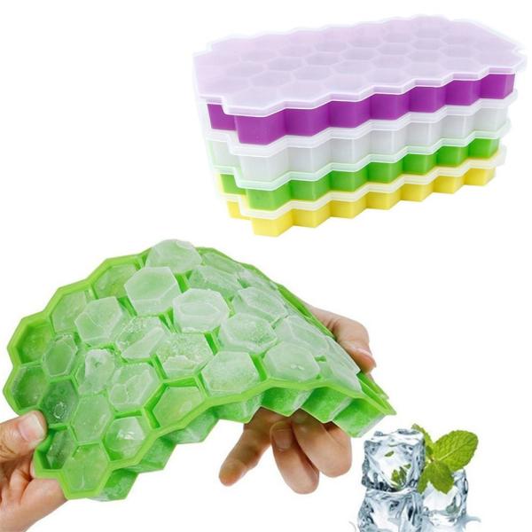 Produto bandejas não tóxicas do cubo de gelo do silicone 37pcs