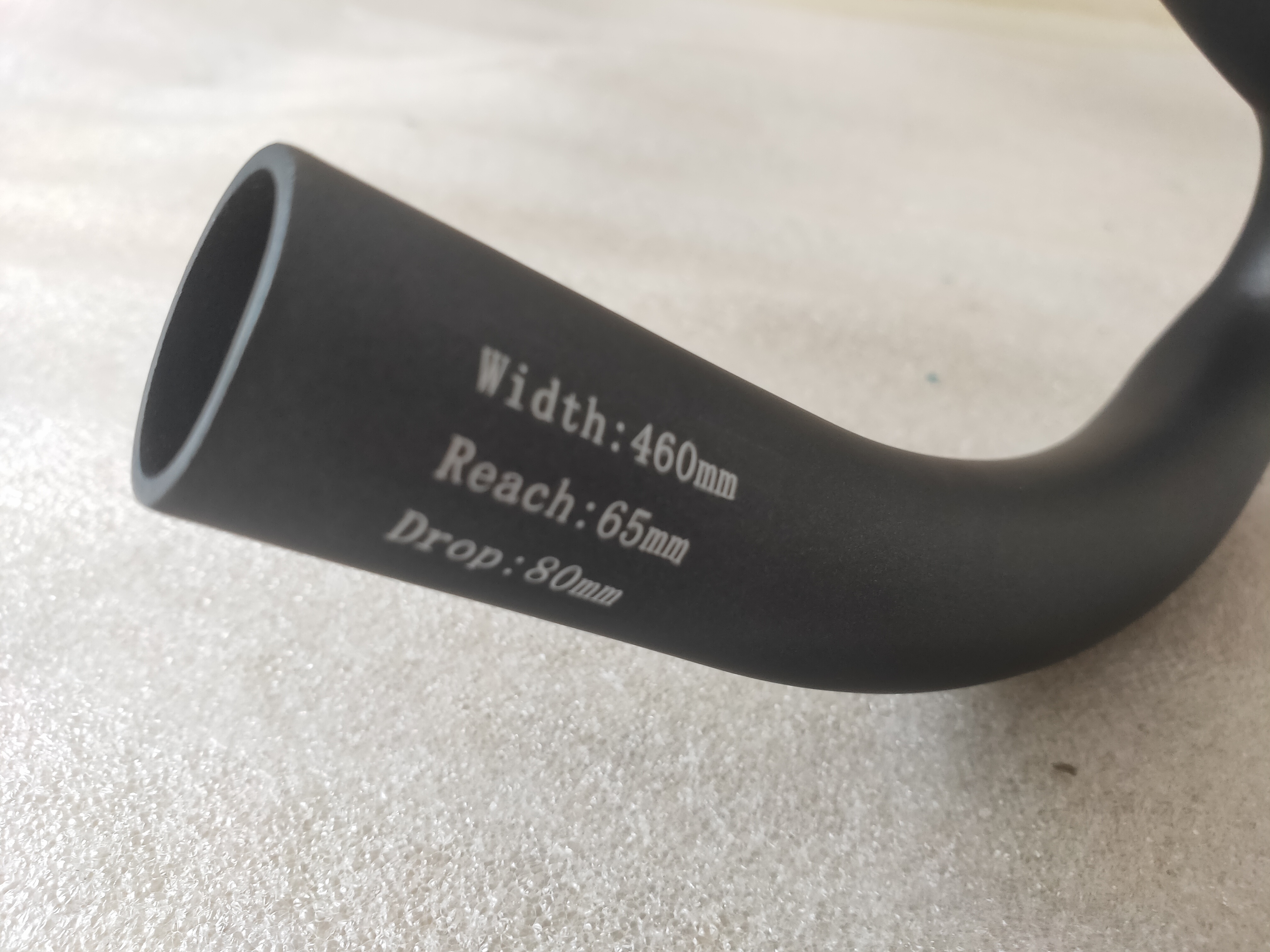 падение Handlebar 80MM/65MM дороги волокна углерода 31.8mm/Flared достигаемостью Адвокатура кончают черное