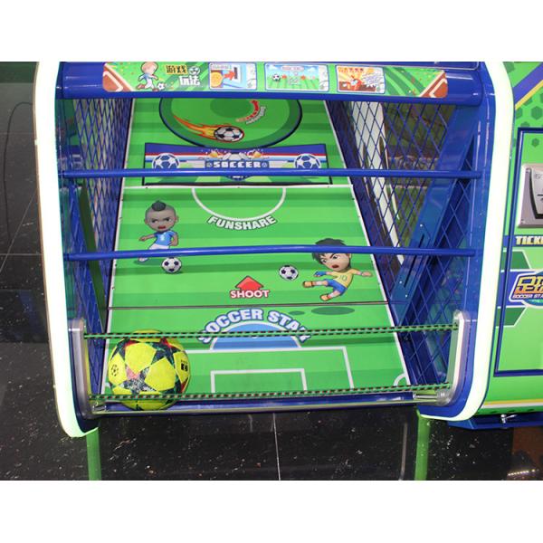 Metal Material Football Shooting Machine / Soccer Game Machine