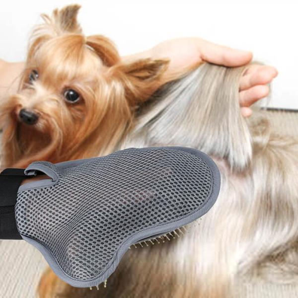 Escova confortável do Pin do pente do gato do cão da luva do animal de estimação para médio/por muito tempo o cabelo