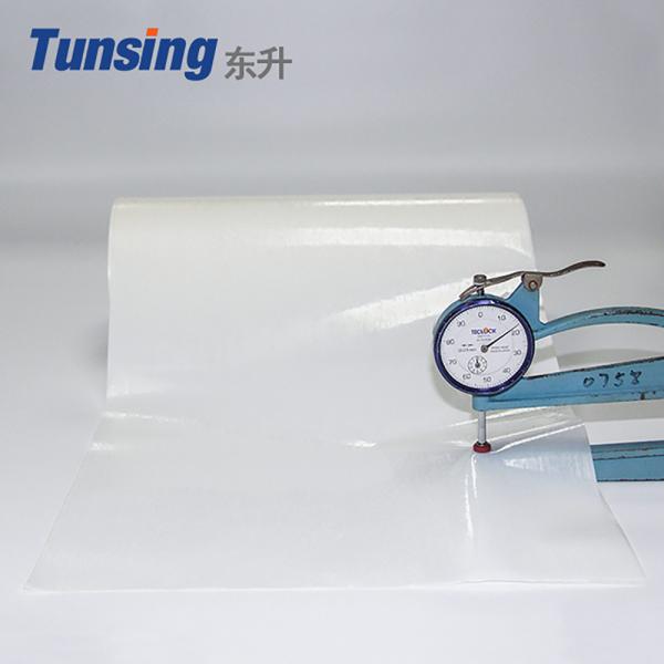 50 Micron Hot Melt Adhesive Film Heat Transfer Polyester For Embroidery Patch