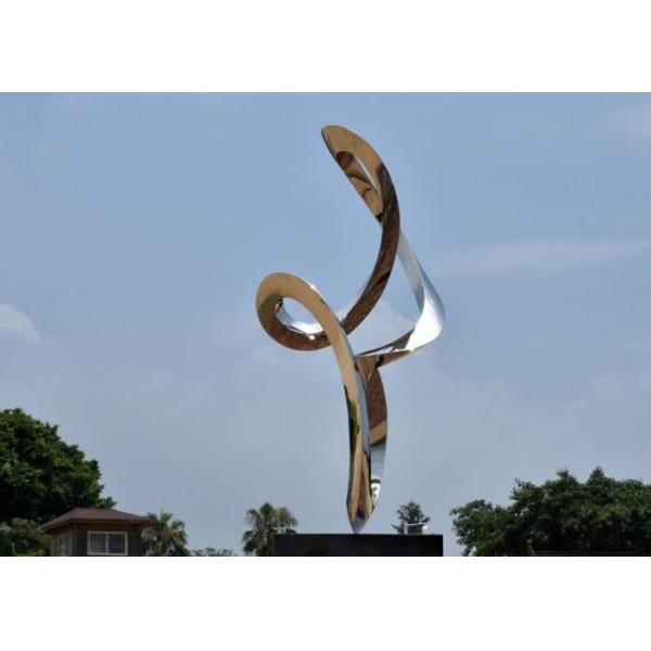 Custom Made Modern Stainless Steel Abstract Sculpture For Outdoor Art