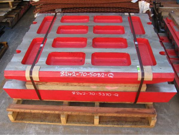 High Manganese Steel jaw Plate For Extec C12 QJ341 QJ340 Jaw Crushers