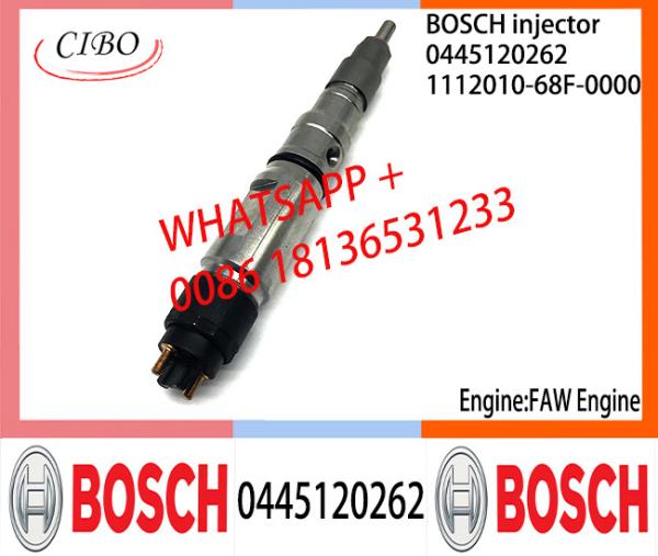 Conjunto original 0445120262 1112010-68F-0000 do injetor de combustível 1112010-68F-0000 de BOSCH 0445120262 para FAW
