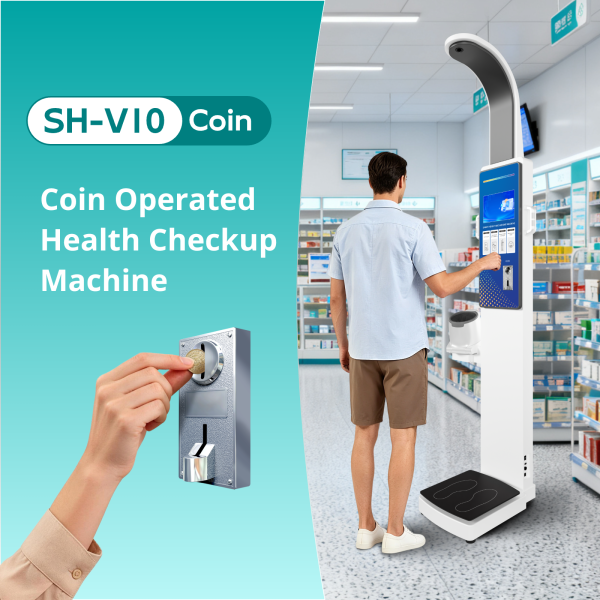 Coin Operated Scales Height Weight Vending Machine For Pharmacy Body Composition Analyzer