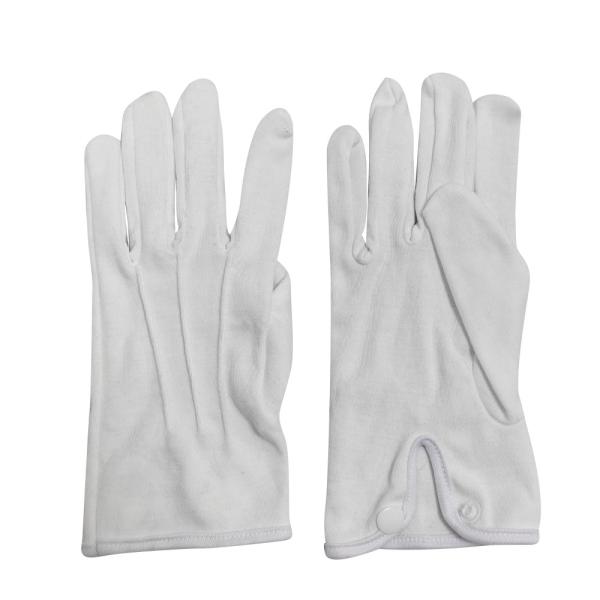 Custom Logo 100% Cotton Jewelry Premium Marching Band White Cotton Gloves Working Gloves Ceremonial Gloves