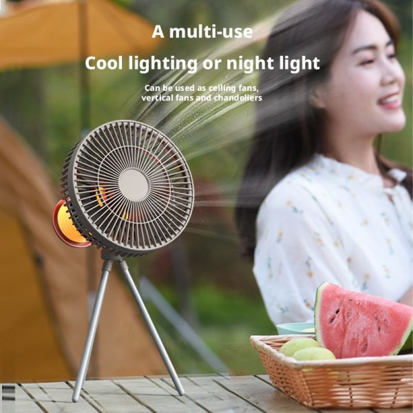 3 In 1 Multifunctional Portable Camping Fan 10000mAh Lightweight Design For Outdoor