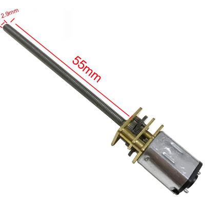 Motor 6v 200rpm da engrenagem de GA12 N20 o micro rosqueou mais por muito tempo o eixo M3*55