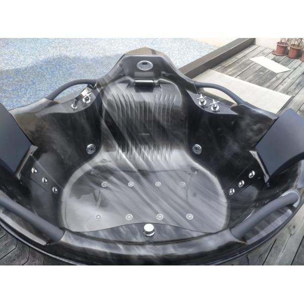 Ванны массажа воздуха водоворота крытая черная релаксация здоровья 1500 x 800