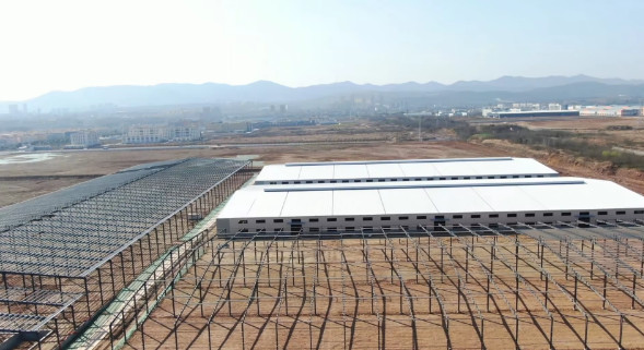 Taller de almacén de acero Almacén portátil Edificio de estructura de acero con alta calidad