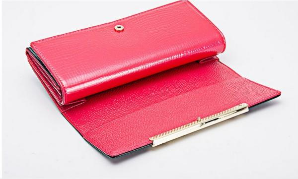 2016 new crocodile pattern leather Ms. leather wallet female long section of high-capacity double wallet