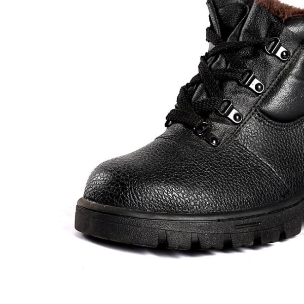 Customized Genuine Embossed Cow Leather Upper PU/PU Sole Safety Shoes for Durable Performance Work Boots