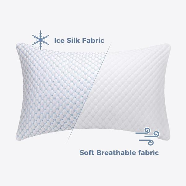 King Size Set of 2 Cooling Pillows for Sleeping Adjustable Loft Bed Firm or Soft Pillows for Side Festival Pattern