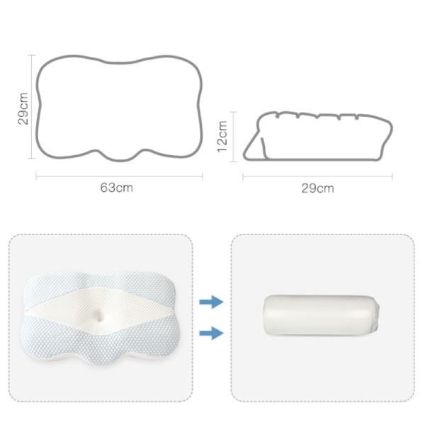 Tencel Outer Cover Memory Foam Neck Pillow for Pain Relief and Orthopedic Support