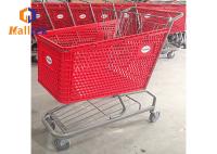 Carton d'achat en plastique de supermarché de 100L avec roues TPR