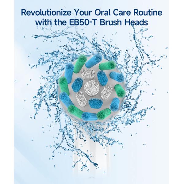 OBM Adult Sonic Toothbrush Heads Replacement Whiter Teeth 4 Pieces/Box