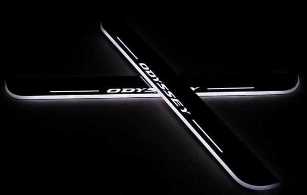 Honda Odyssey LED lights Moving Door Scuff car Sill Plate Side Step Pedal