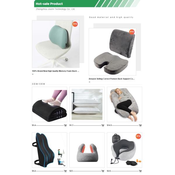 Memory Foam Filling Material Custom U Shape Pregnancy Body Pillow for Pregnant Women