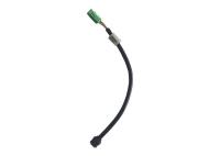 Cerco 150mm conector verde do fio do adaptador de tomada do soquete da trança de 3 pinos