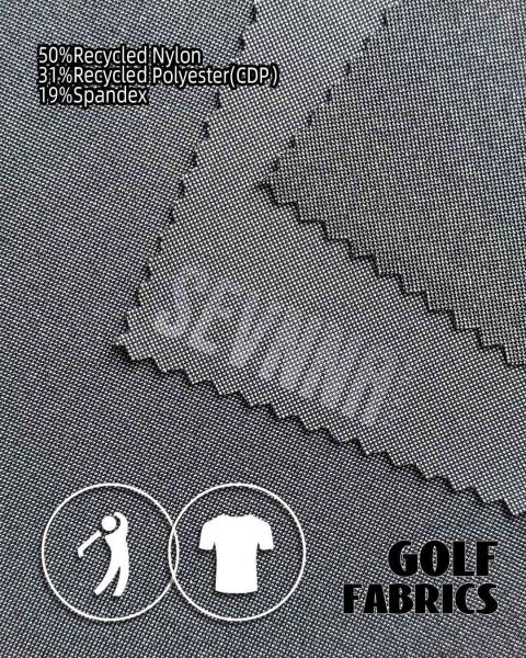 Double Knit Fabric 220gsm 50% Recycled Nylon 31% Recycled Polyester 19% Spandex for Versatile Eco-friendly Products