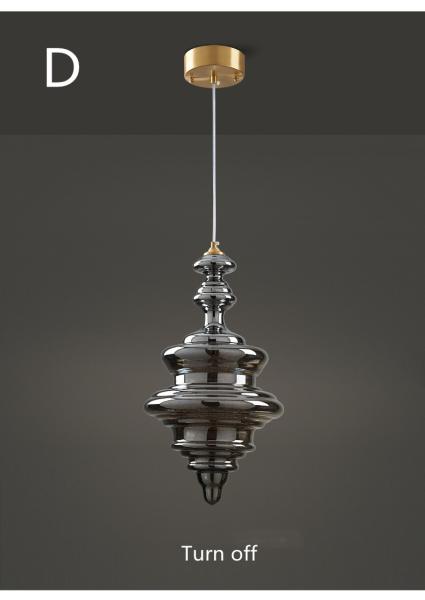 Decoration Glass Hanging Lamp for Dining Room Kitchen Bar LED Stars Glass Chandelier(WH-GP-175)
