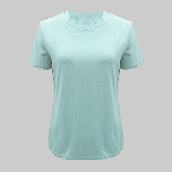Women's Skin-Friendly Lightweight Eco-Friendly Cotton T-Shirt Casual Round Neck Short Sleeve Shirt