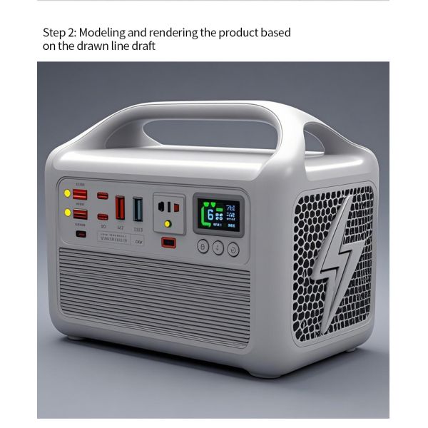 220V 50Hz Portable Battery solar energy generator  Wireless Charging AC Output And USB Ports