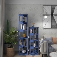Exhibición del estante para libros del estante de la esquina de 5 capas y estante de libro de acero del metal