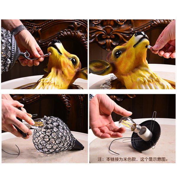 Antlers Indoor Led Wall Light Led Decoration for Wall Rustic Interior Lighting （WH-VR-64）