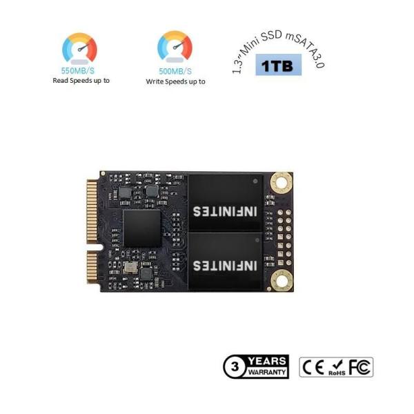 2.5in Msata Disco de estado sólido 128GB 256GB 512GB 1TB PC portátil SSD
