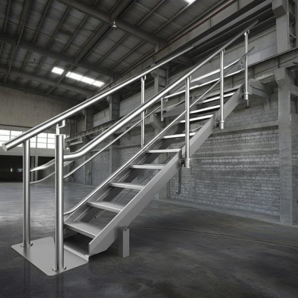 Industrial Strength Stainless Steel Handrails for Warehouses