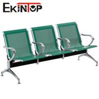 Cadeira de aço inoxidável verde de 3 Seater para a escola do aeroporto da clínica
