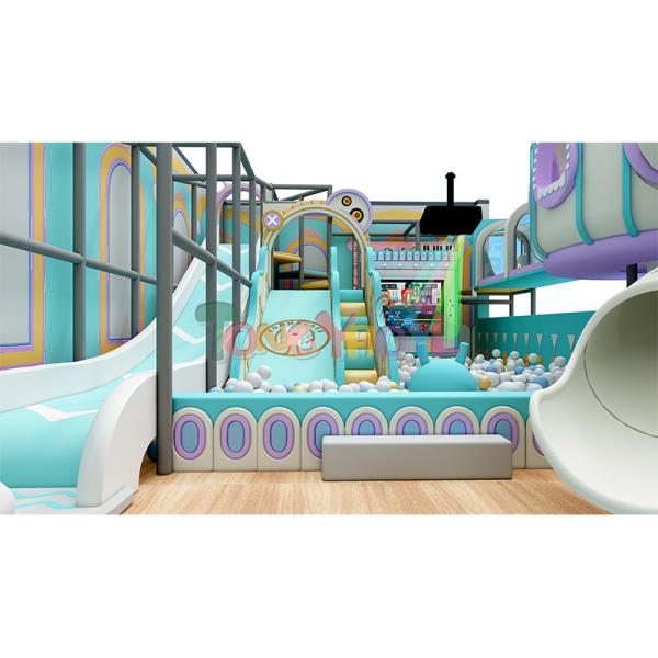 Green Multi Functional Play Soft Indoor Playground Children Playground