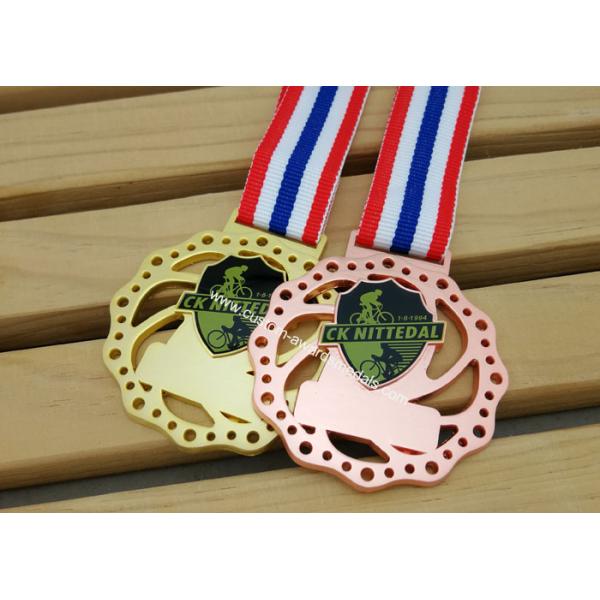 Die Cast 3D Sports Medals , Zinc Alloy Martial Arts Medals With Antique Plating