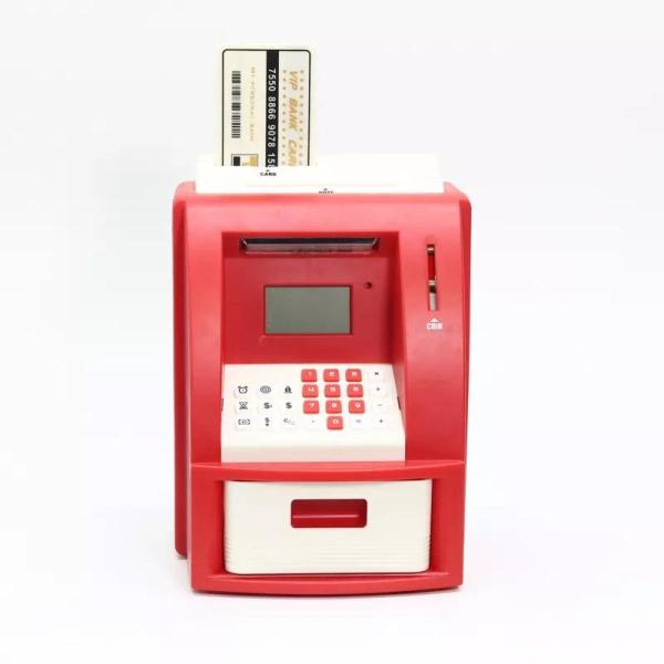 Digital ATM ABS And PET Material Colorful Piggy Bank For Kids