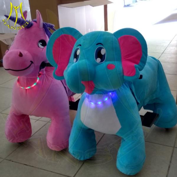 Hansel walking animal motorized rides and plush unicorn ride on animals with electric walking horse toy ride for sale