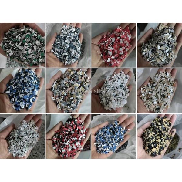 Rubber Coating Decorative Composite Rock Chips Epoxy Floor Flakes 3-6 mm From Hebei